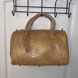 Louis Vuitton Speedy Like Faux Snakeskin Leather Bag